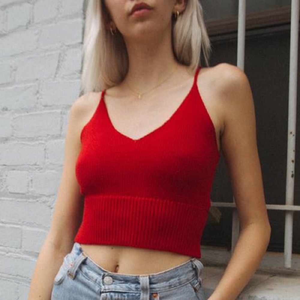 Brandy Melville Knit Luna Tank Top